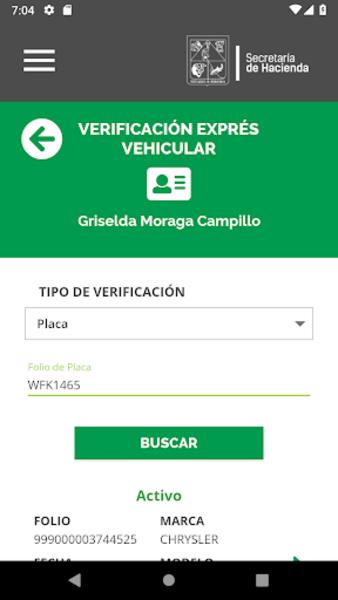Schermata Recaudación Hacienda Sonora 3