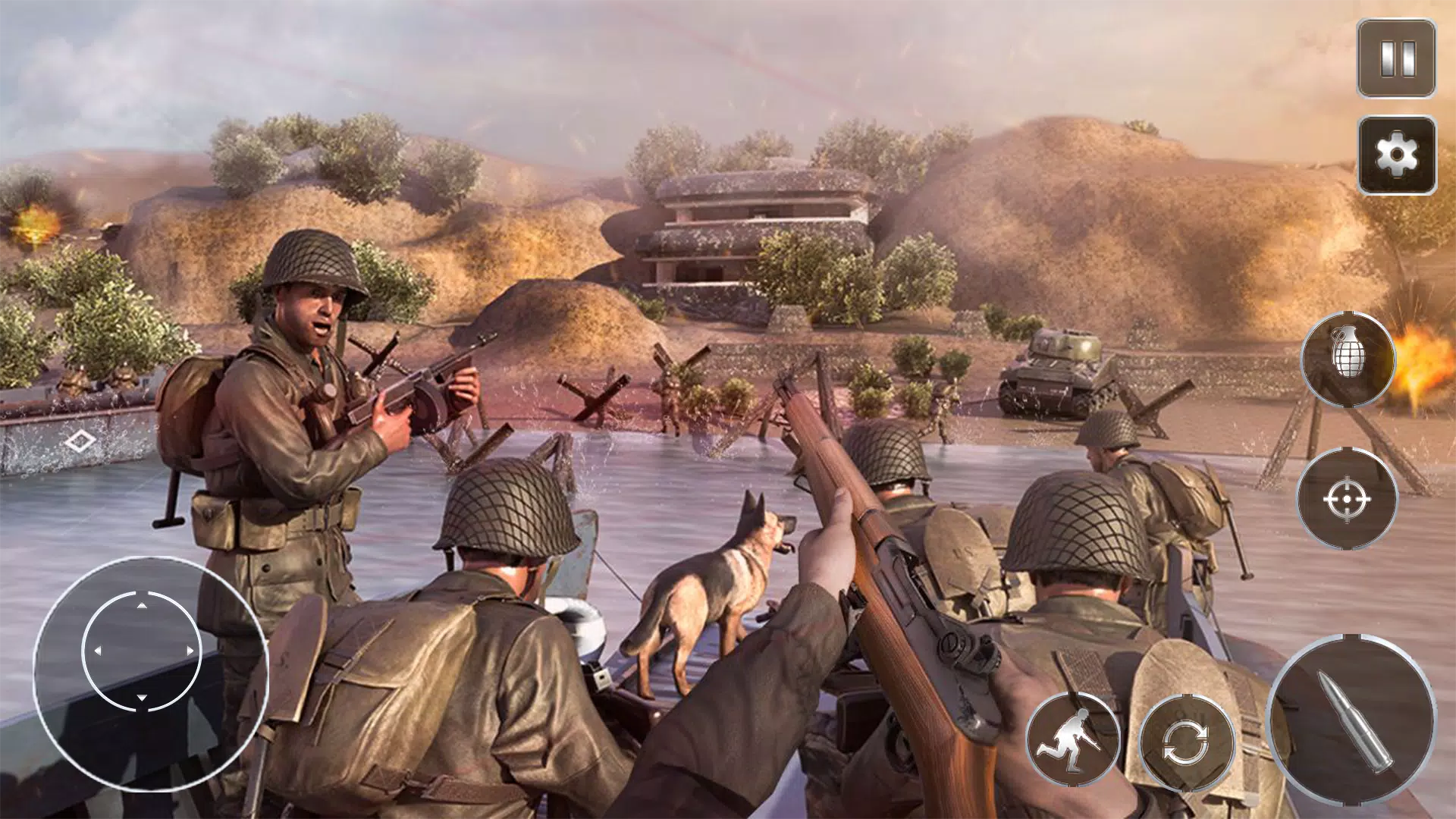 Llamada De Coraje:WW2 Disparar Captura de pantalla 1
