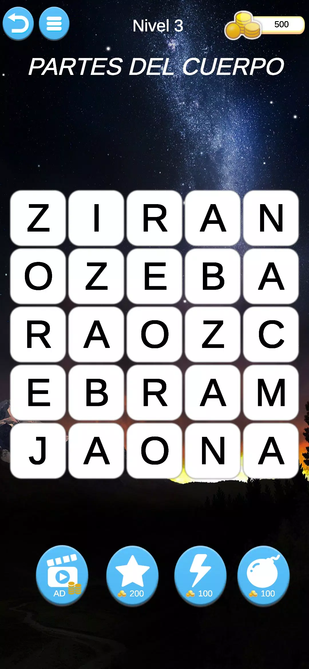 Juego Mental Palabras Capture d'écran 2