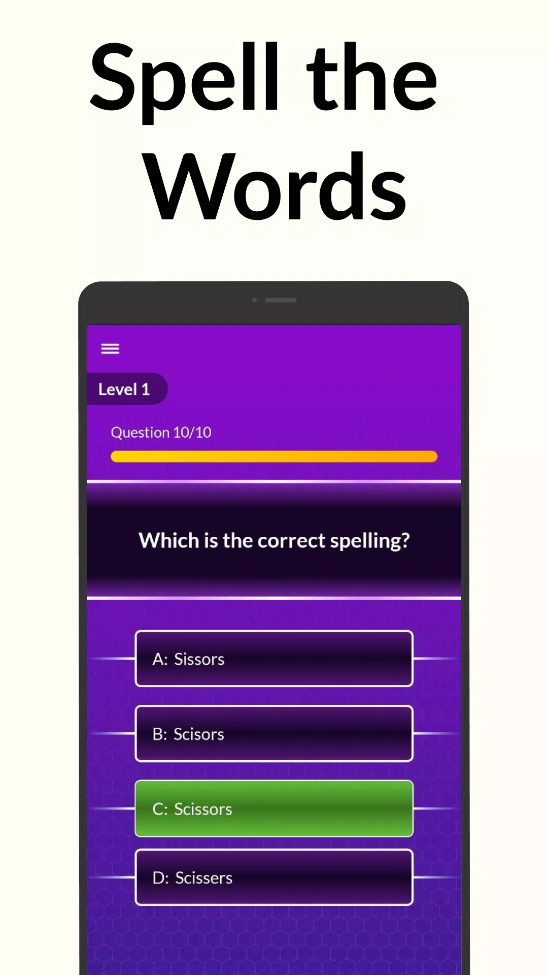 Spelling Bee: Spelling Quiz スクリーンショット 2