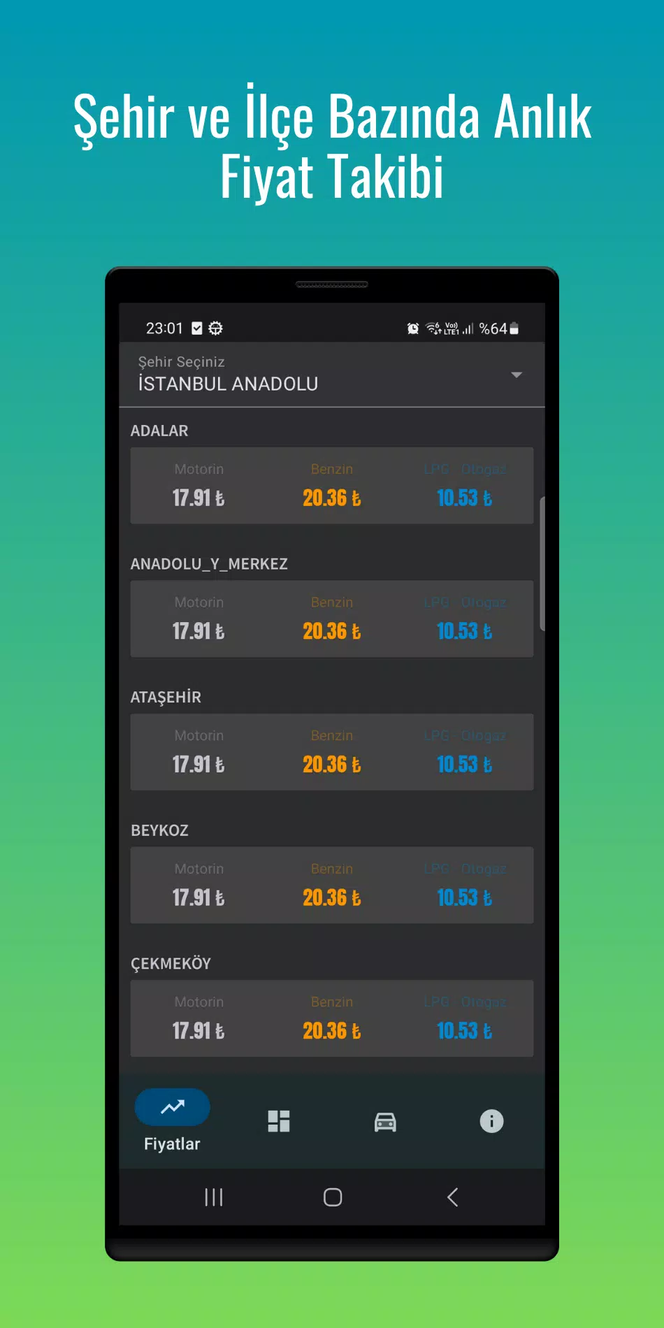Yakıt Fiyat Alarmı Captura de pantalla 3