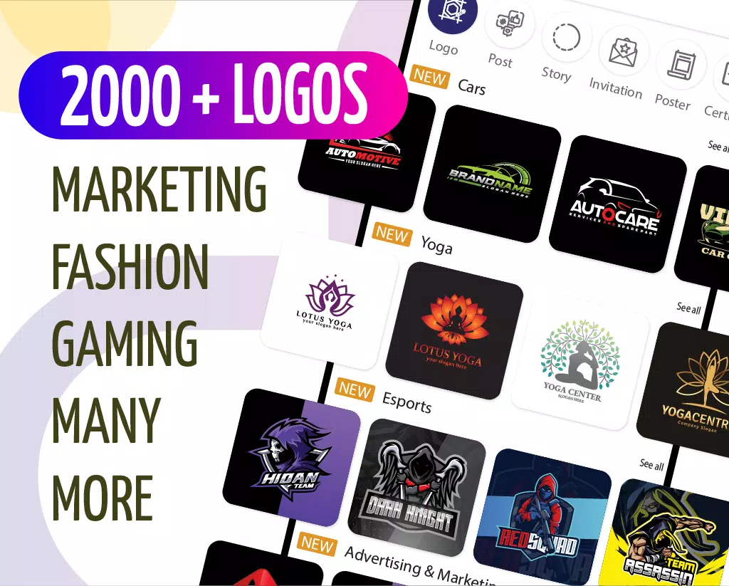 Graphic Design & Logo Maker Captura de tela 2