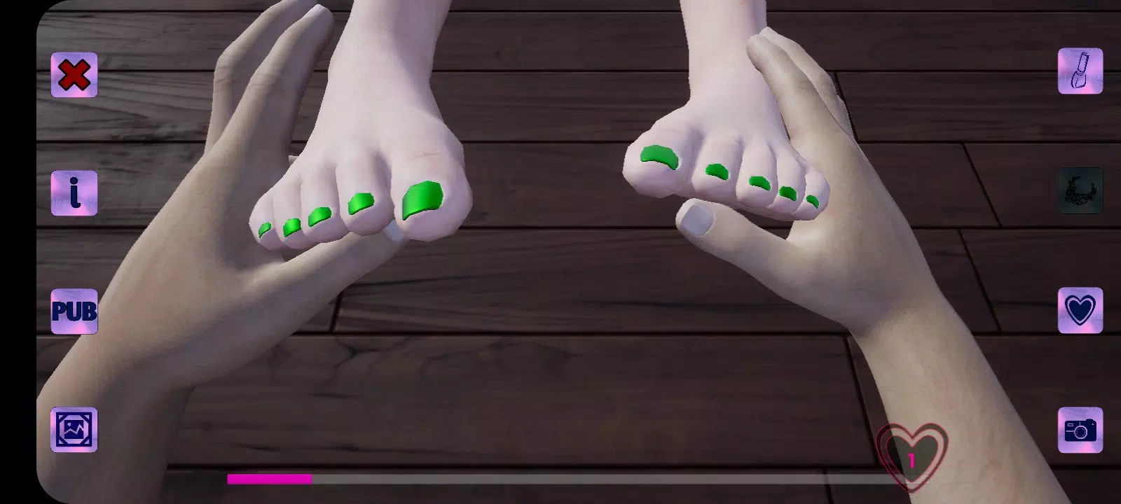 Girl feet Tangkapan skrin 2