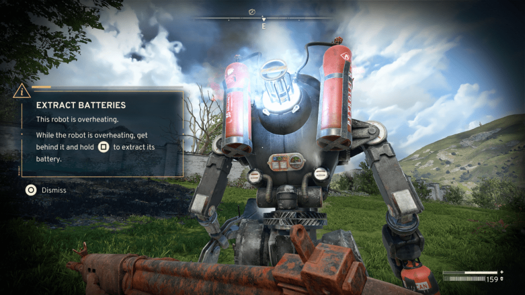 Extração de baterias atômicas de robôs em átomofall