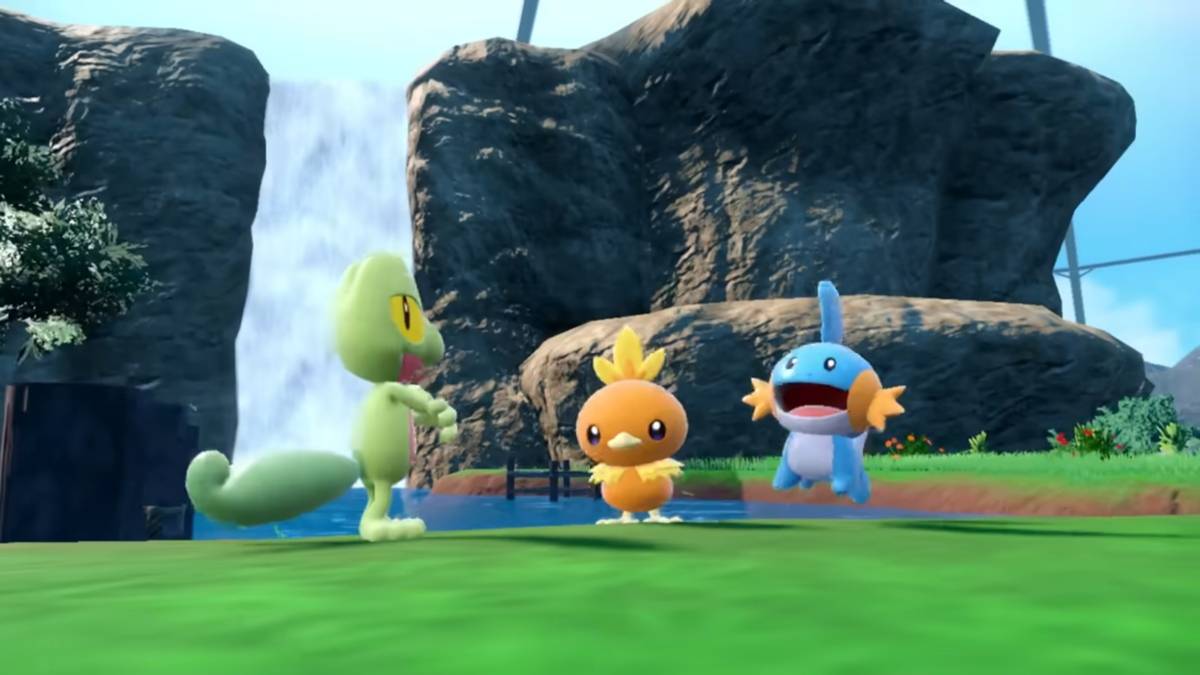 Starters Gen 3 Treecko, Torchic e Mudkip em Pokémon Scarlet & Violet