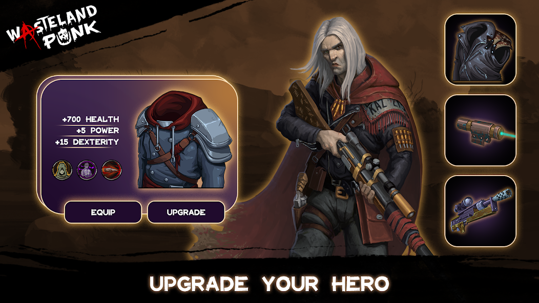 Wasteland Punk: Survival RPG Tangkapan skrin 4