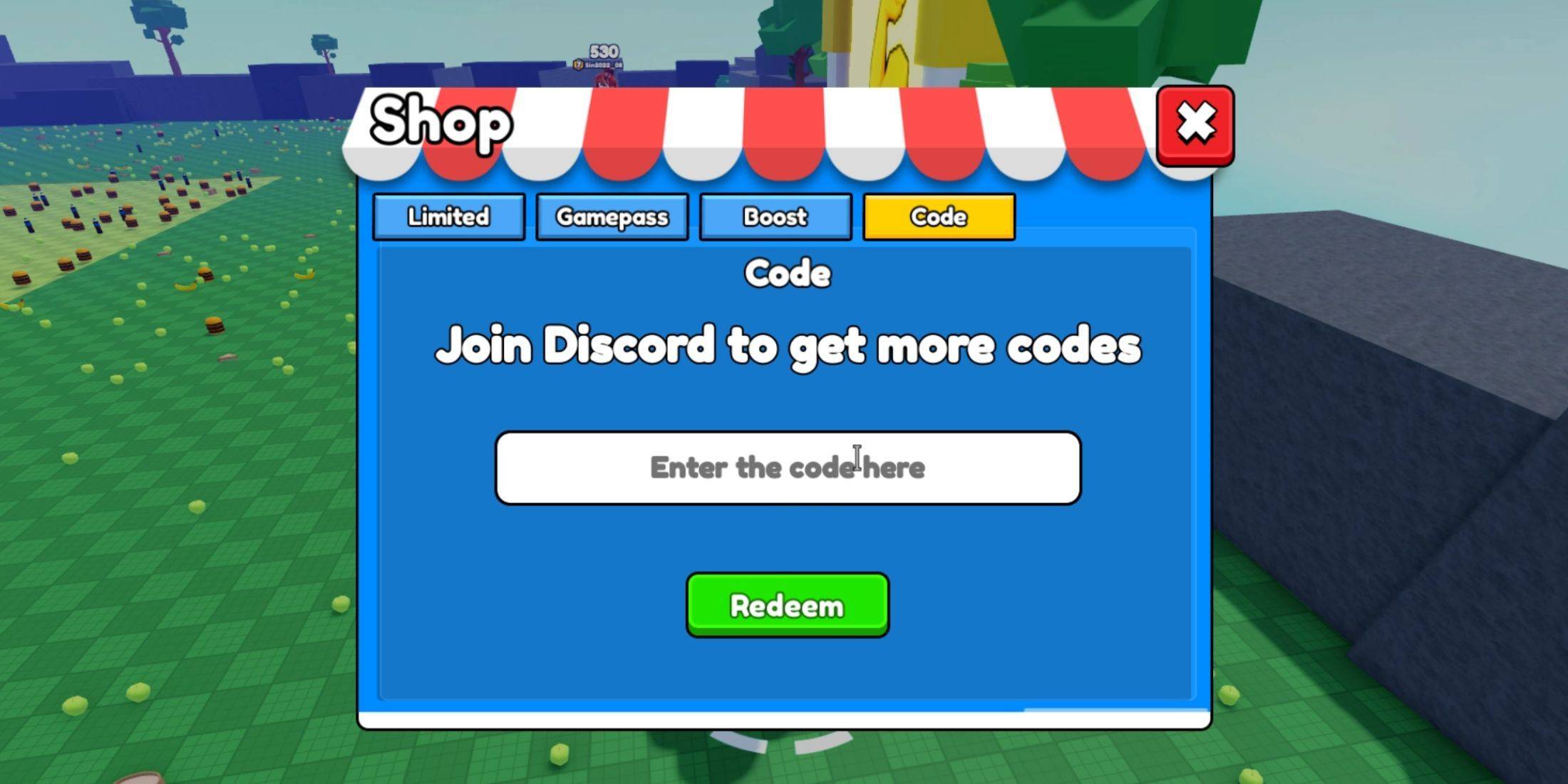 Redeeming Codes