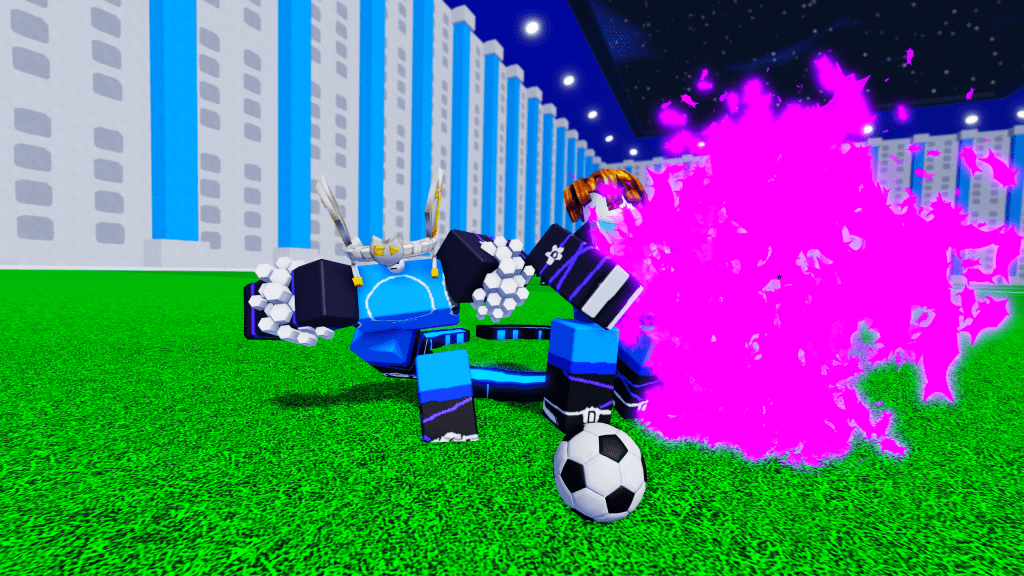 Um jogador do HitBox Rivals está fazendo uma mudança especial contra outro jogador