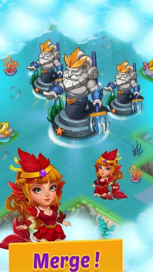 Merge Mermaids Schermafbeelding 1