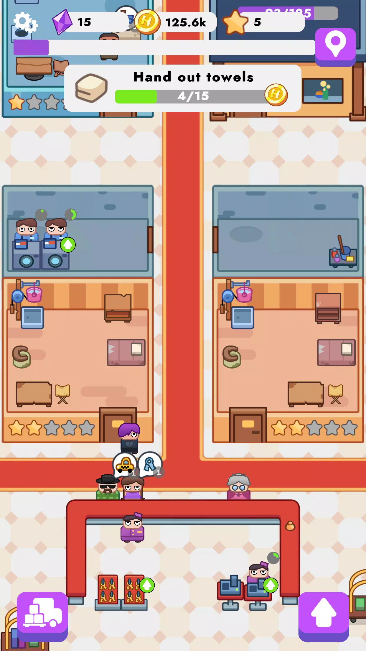 Royal Hotel: idle game Captura de pantalla 4