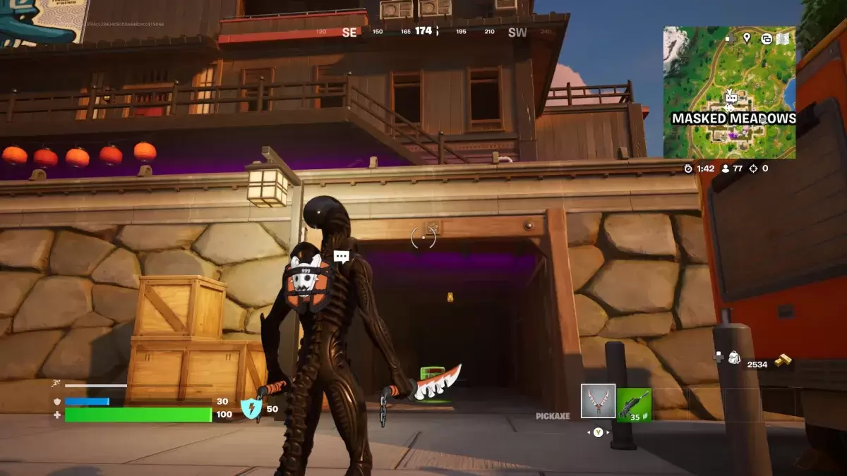 Oficina escondida de Daigo em Fortnite.