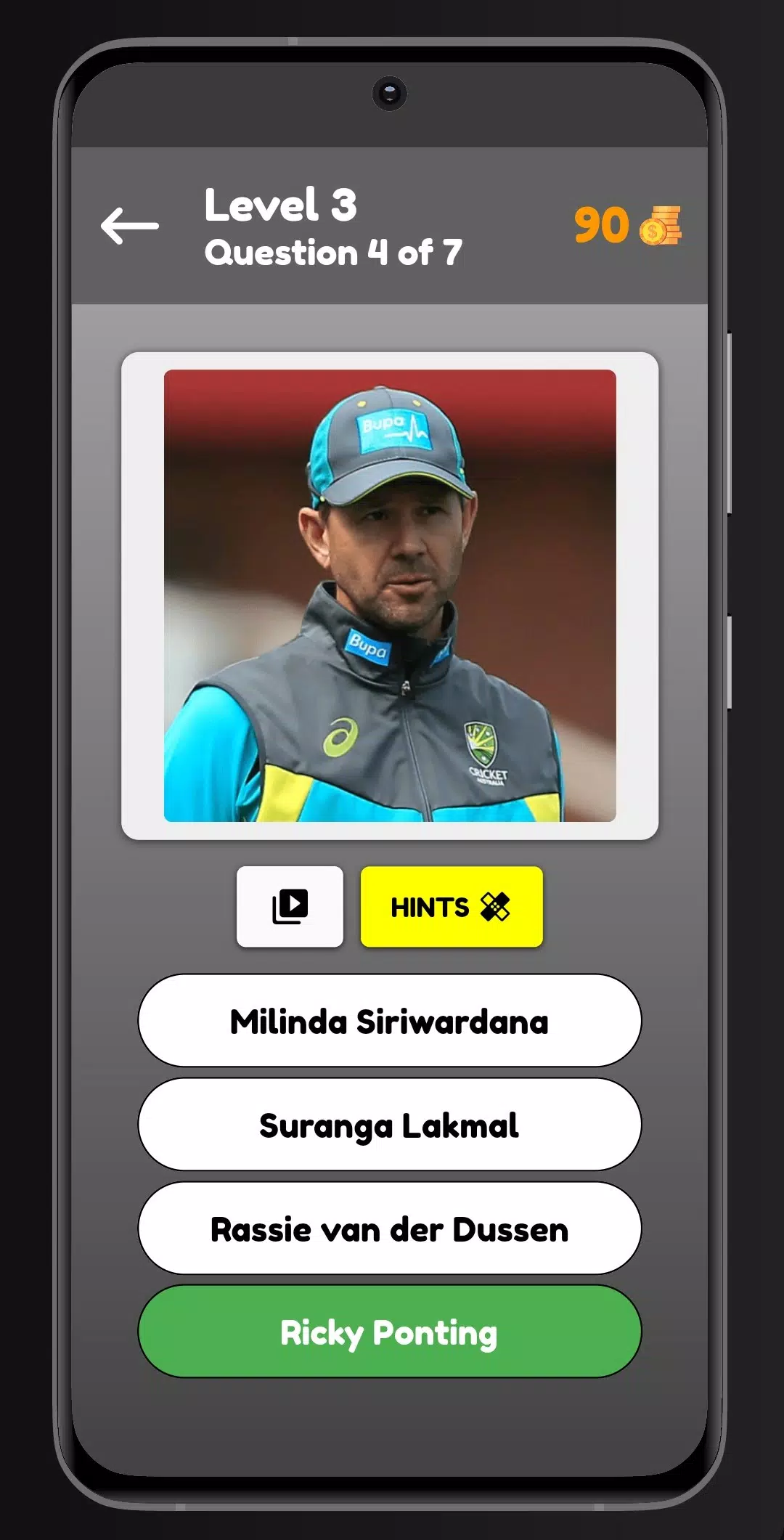 Cricket Quiz Captura de tela 1