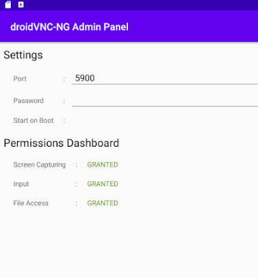 droidVNC-NG VNC Server Captura de pantalla 2