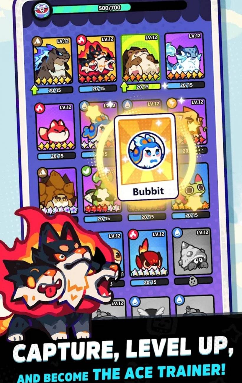 ACE教练，Farlight的游戏以及菜单的图片显示了许多口袋妖怪风格的生物