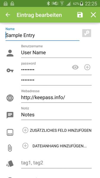 Keepass2Android स्क्रीनशॉट 1