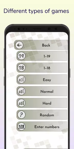 1-19 Number Game Captura de pantalla 3
