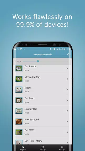 Meowing Cat Sounds Ringtones Ekran Görüntüsü 4