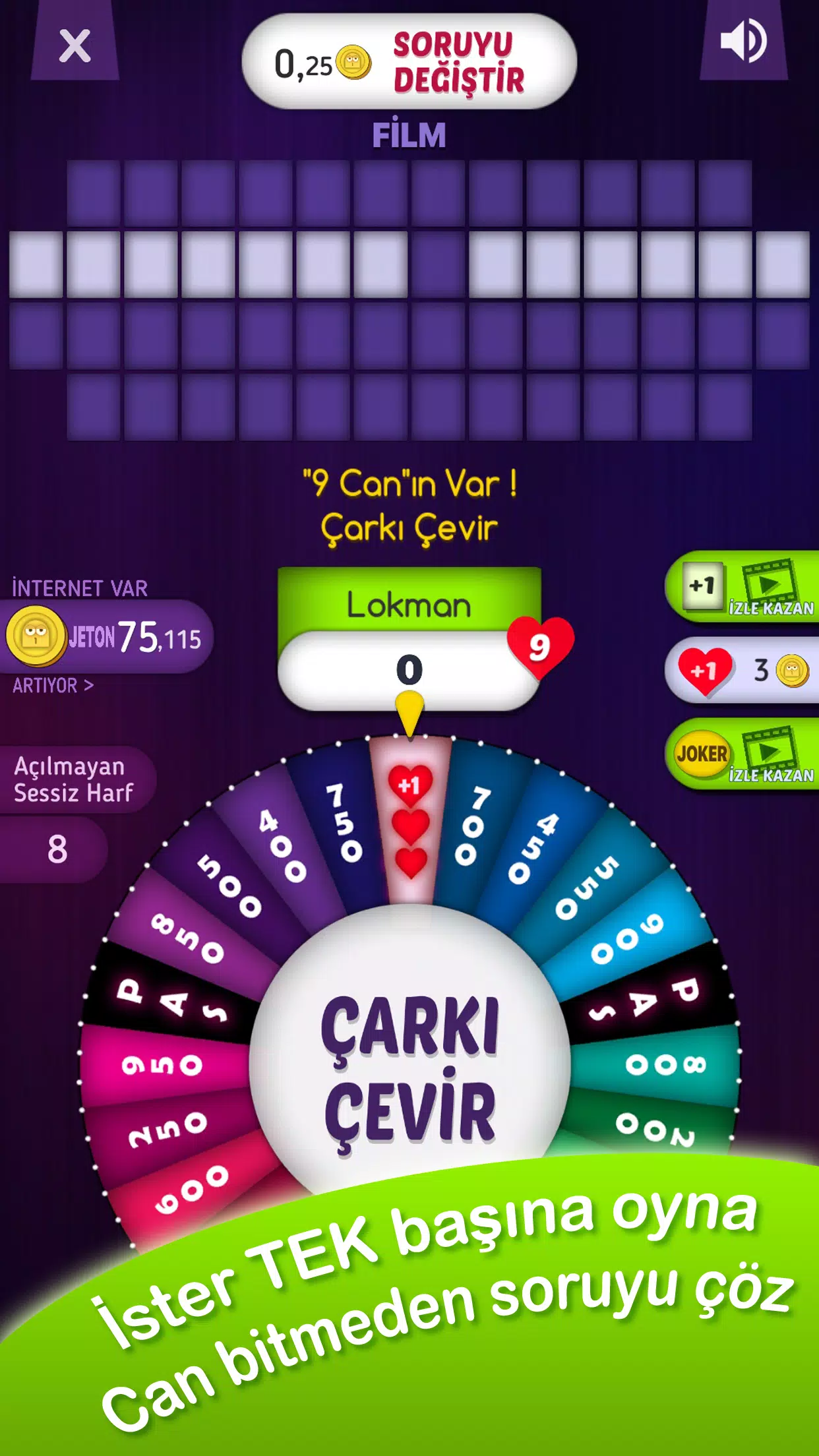 Çarkıfelek Mobil - Zarf Seç Screenshot 1