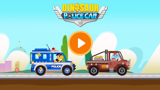 Dinosaur Police Car kids Games স্ক্রিনশট 3