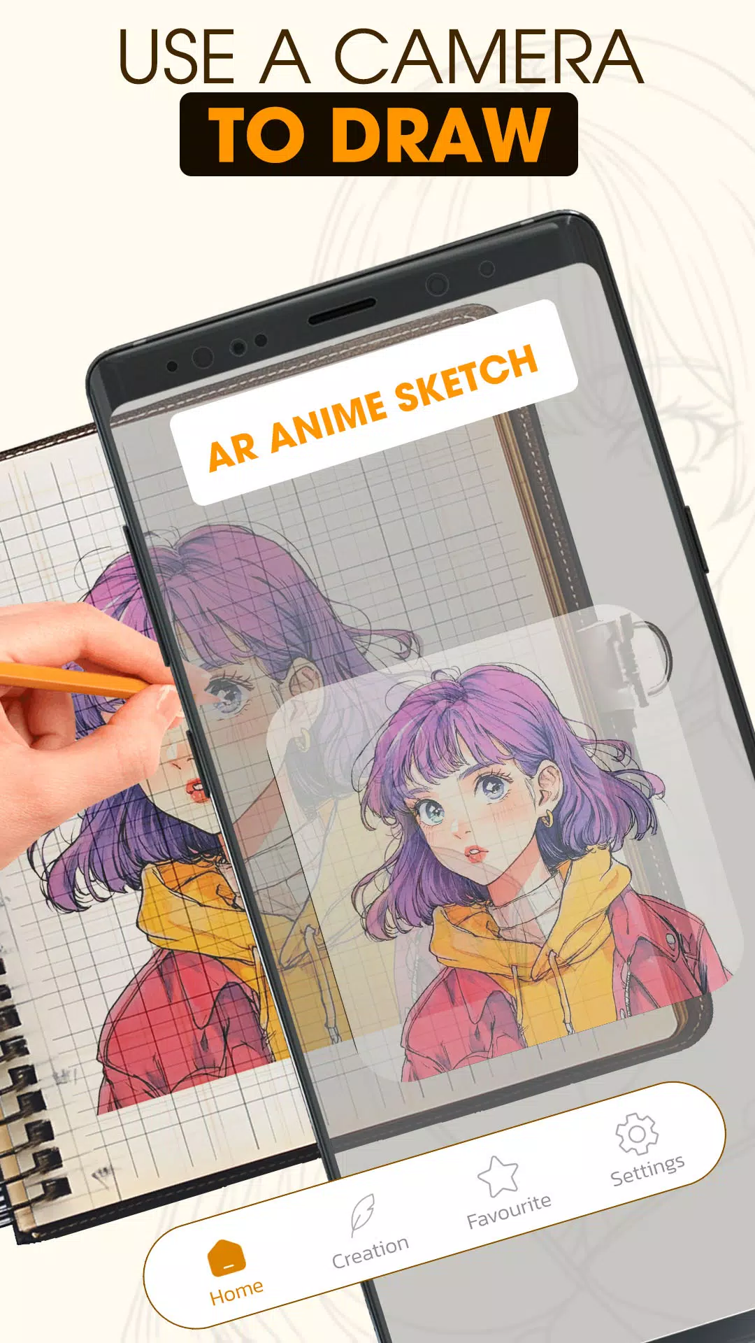 AR Anime Sketch: Trace & Draw 스크린샷 2