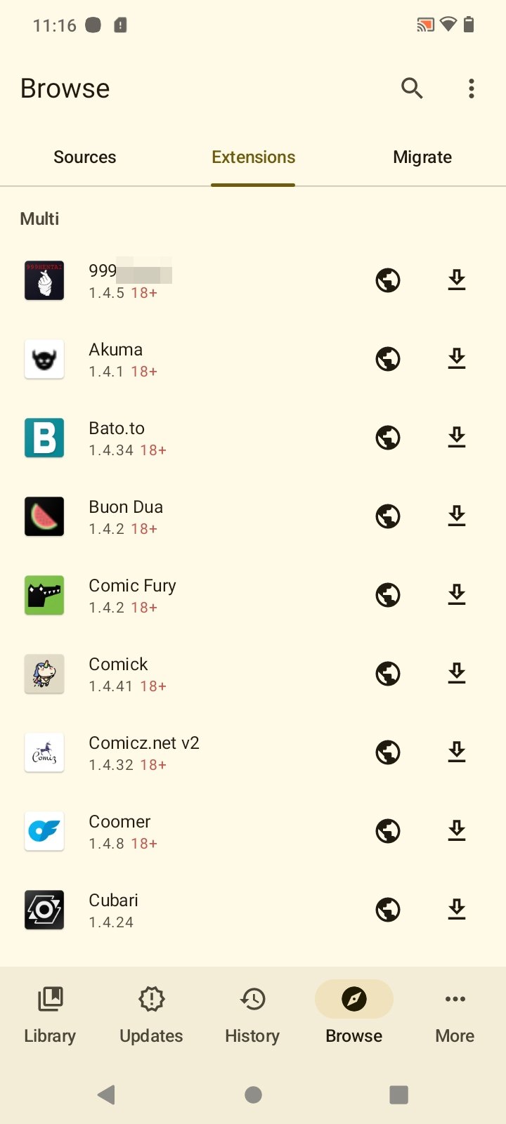 Mihon Скриншот 2