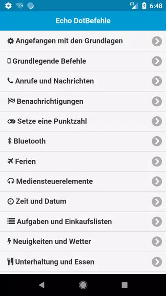 Befehle für Echo Dot Capture d'écran 2
