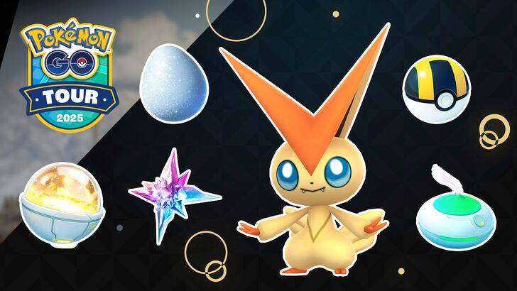 Pokemon GO Tour Unova event featuring Victini