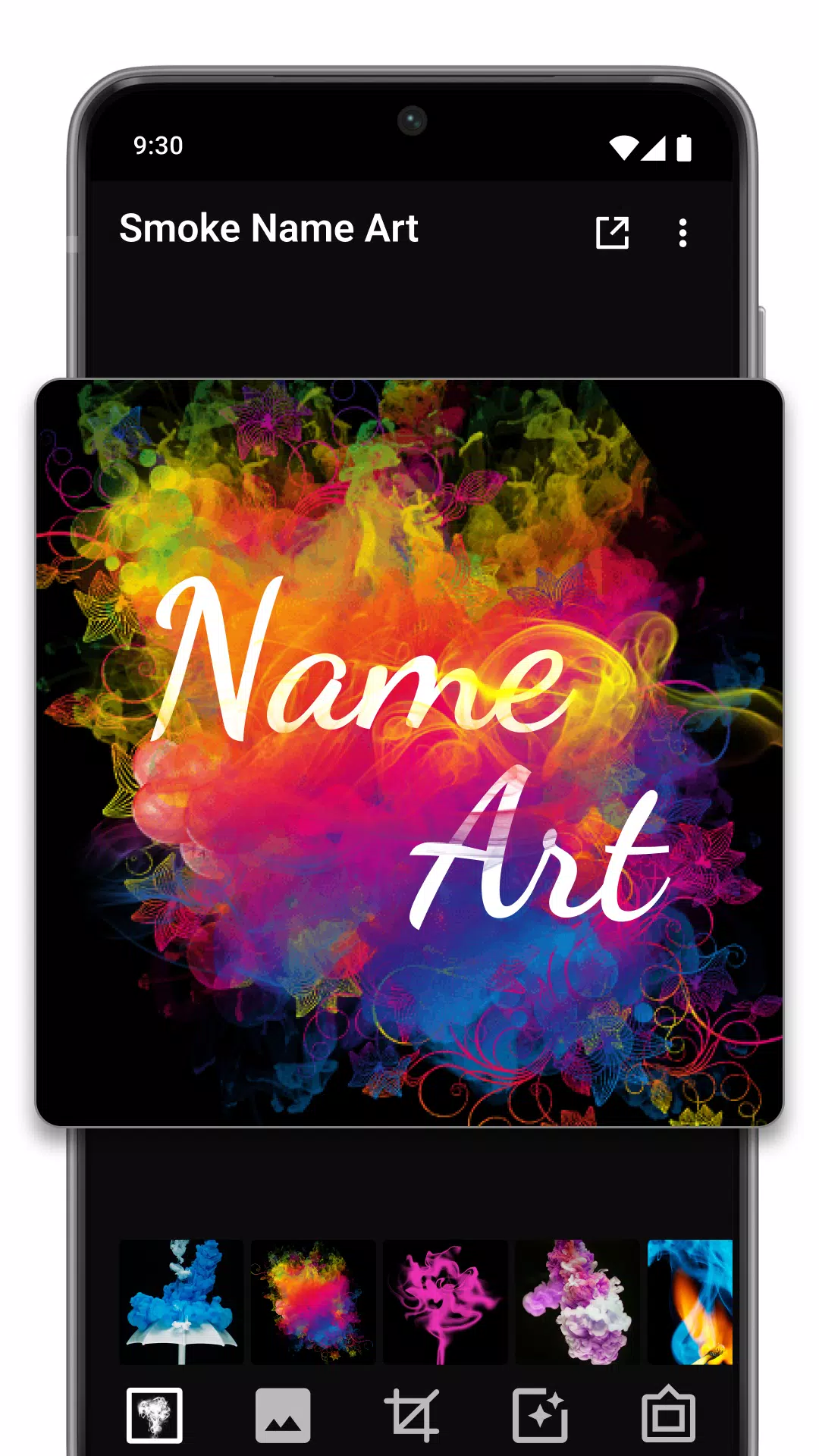 Smoke Name Art Maker Captura de tela 4