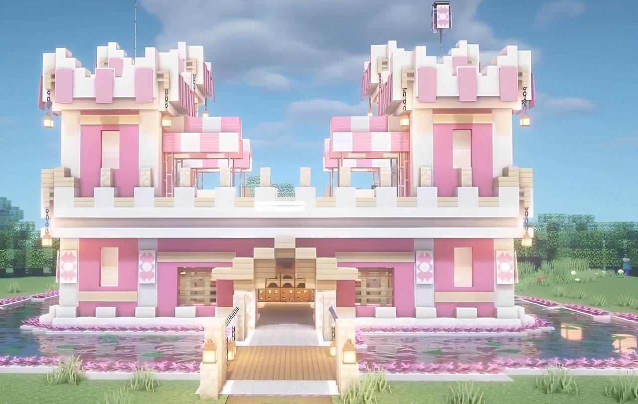 Pink Castle Minecraft