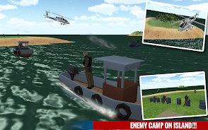 Police Boat Shooting Games 3D Captura de tela 2
