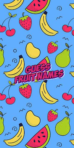 Guess the fruit name game Zrzut ekranu 1