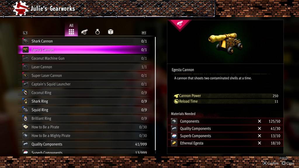 Egesta Cannon upgrade