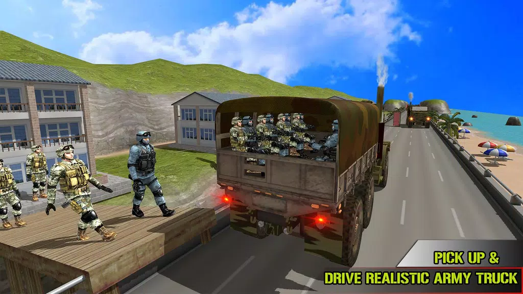 US Army Transporter Truck Game 스크린샷 1