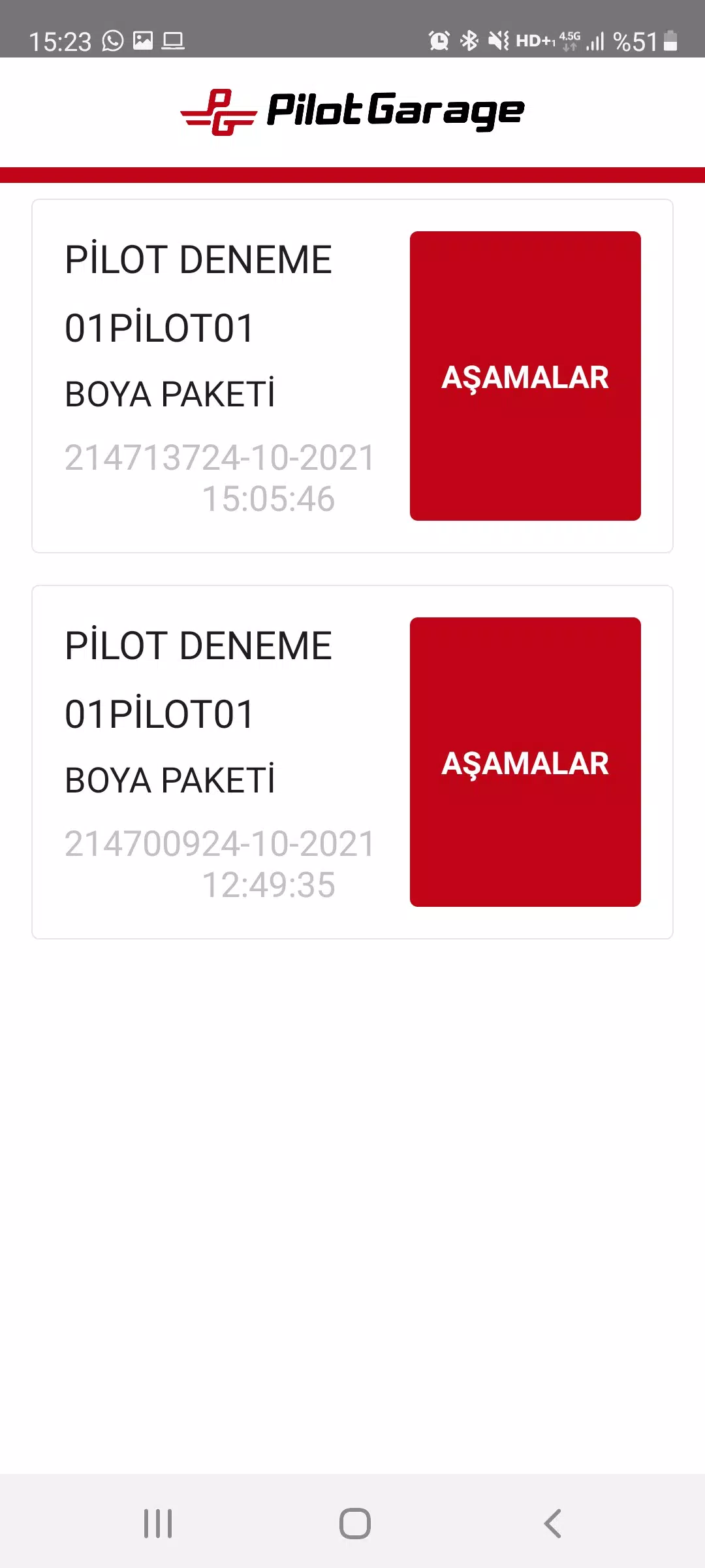Pilotgarage Usta Uygulaması Captura de pantalla 2
