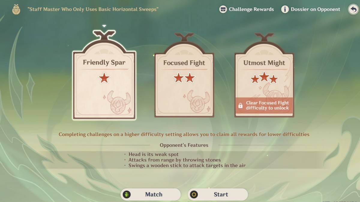 Dificuldade de batalha de besouro de impacto de Genshin