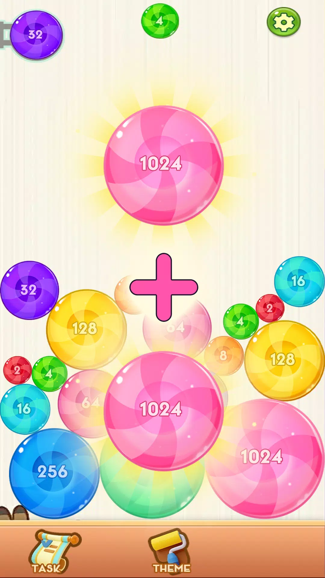 Trendy 2048 Merge Capture d'écran 2