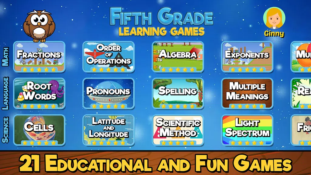 Fifth Grade Learning Games 스크린샷 3