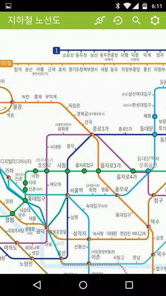 지하철 노선도 Captura de pantalla 3