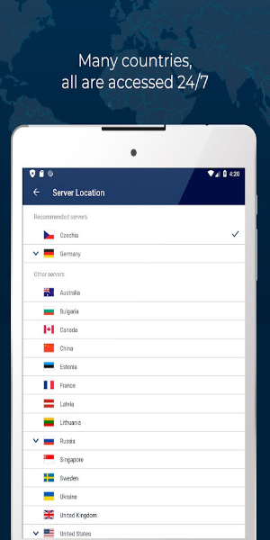 Fast VPN proxy servers with no logs - RUSVPN Скриншот 1