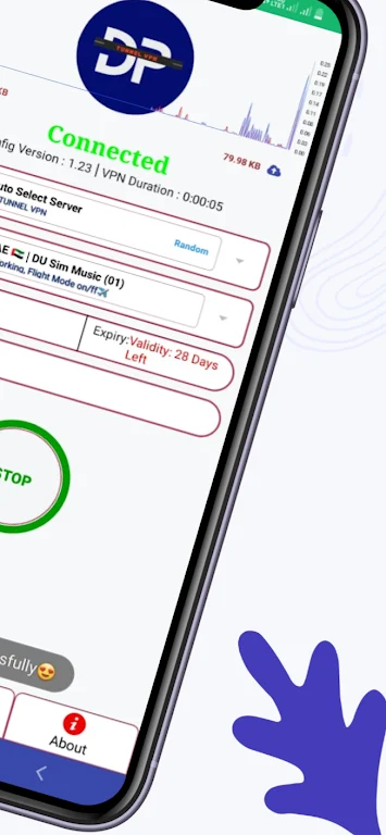 Schermata DP Tunnel VPN - Super Fast Net 1