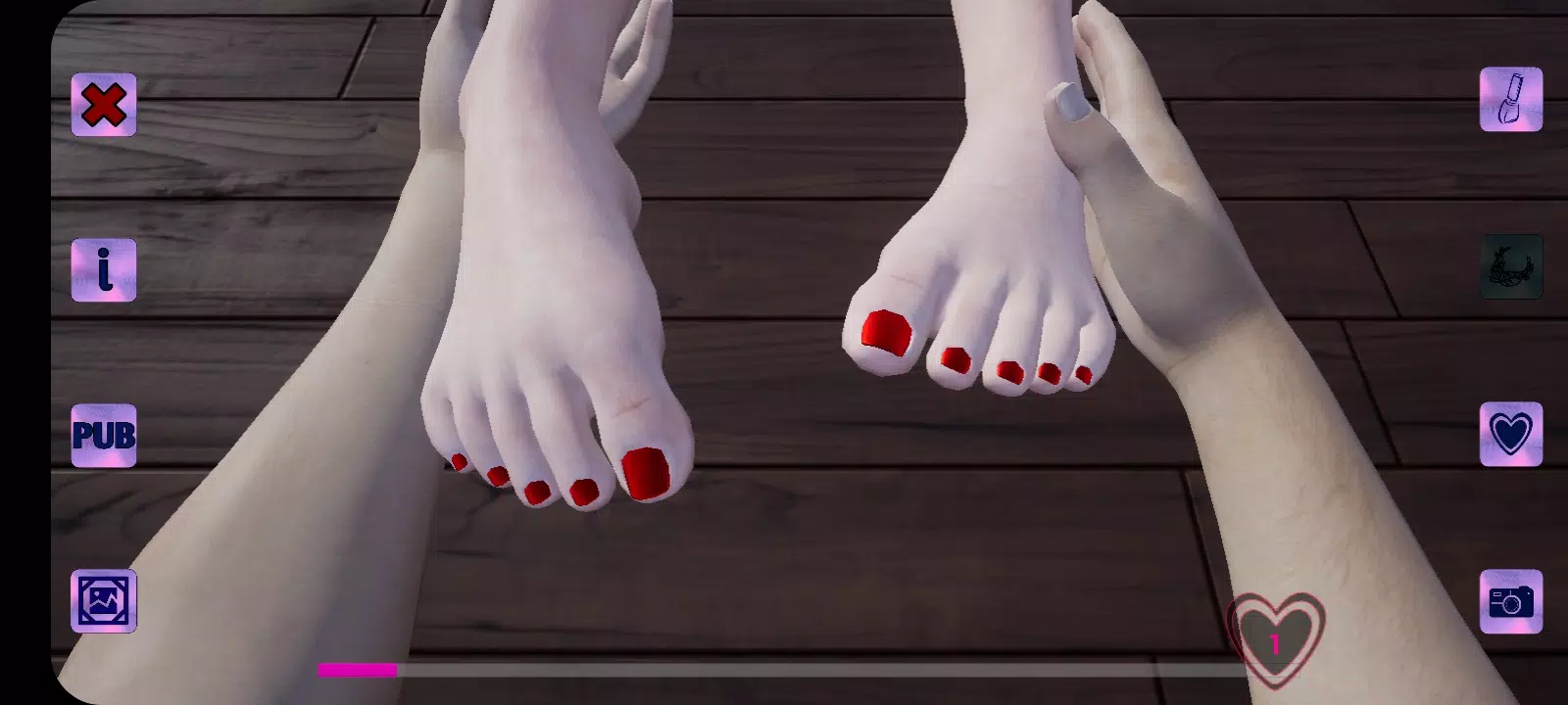 Girl feet Tangkapan skrin 1