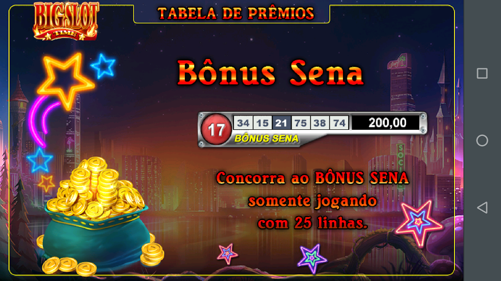 Big Slot Fortune Caça Níquel Скриншот 3