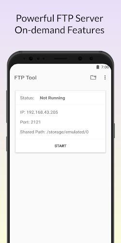 FTP Tool - FTP Server & Client स्क्रीनशॉट 1