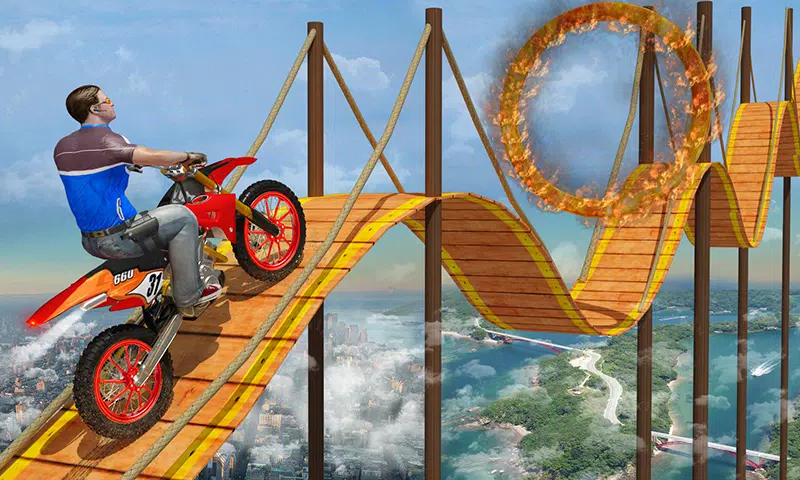 Bike Tricks Trail Stunt Master Captura de pantalla 1