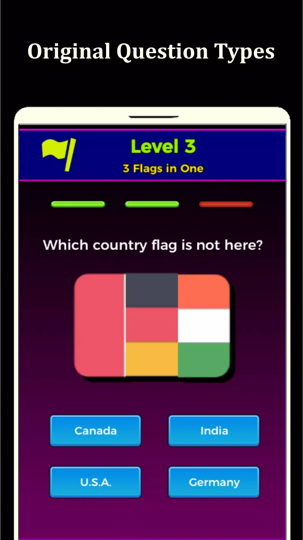 World Flags Quiz Game スクリーンショット 1
