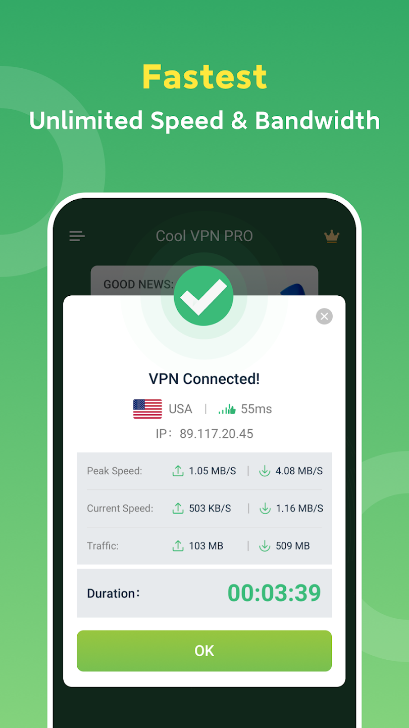 Cool VPN Pro Ảnh chụp màn hình 2