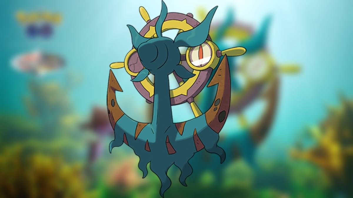 Dhelmise from Pokémon GO, obtainable only through 3-Star Raids during Beloved Buddies