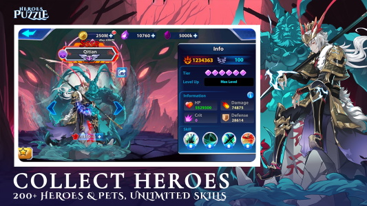 Heroes & Puzzles Captura de tela 3