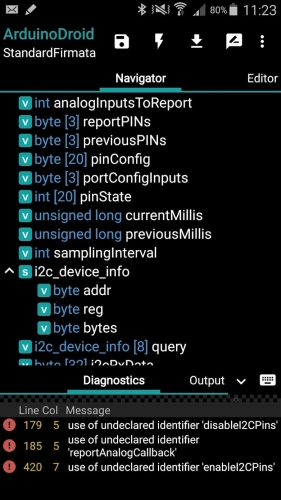 ArduinoDroid Zrzut ekranu 2