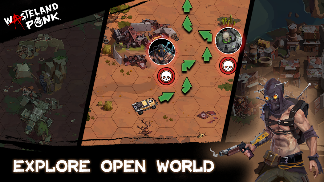 Wasteland Punk: Survival RPG Tangkapan skrin 1